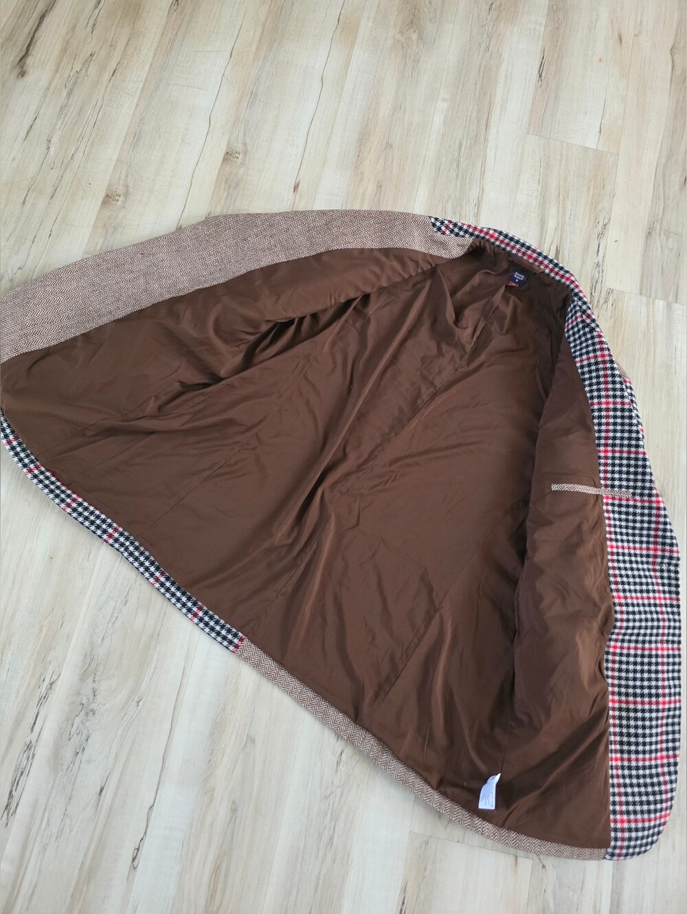 Rowing Blazers Tan and Multicolor Plaid Sport Jacket Suit XXL Wool Blend - Picture 9 of 13